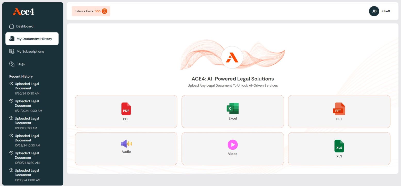 Legal AI Dashboard